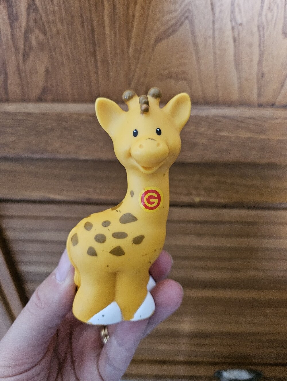 🧡3/$15 Fisher-Price Little People "G" Giraffe Alphabet Zoo